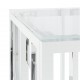 Sonata H Маса за кафе 110x45x45 cм неръждаема стомана и стъкло