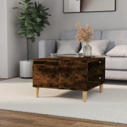 Sonata H Кафе маса, опушен дъб, 55x55x36,5 см, инженерно дърво - Măsuțe de living