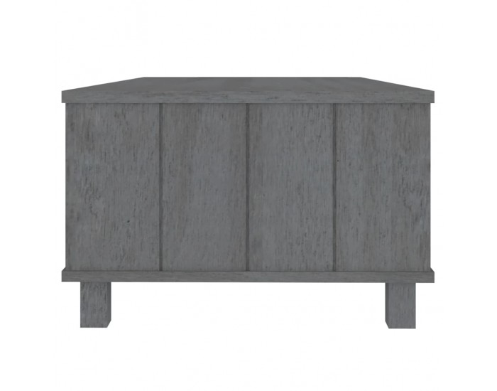 Sonata H Кафе маса HAMAR тъмносива 100x55x35 см борово дърво масив