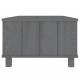 Sonata H Кафе маса HAMAR тъмносива 100x55x35 см борово дърво масив