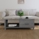 Sonata H Кафе маса HAMAR тъмносива 100x55x35 см борово дърво масив