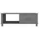 Sonata H Кафе маса HAMAR тъмносива 100x55x35 см борово дърво масив