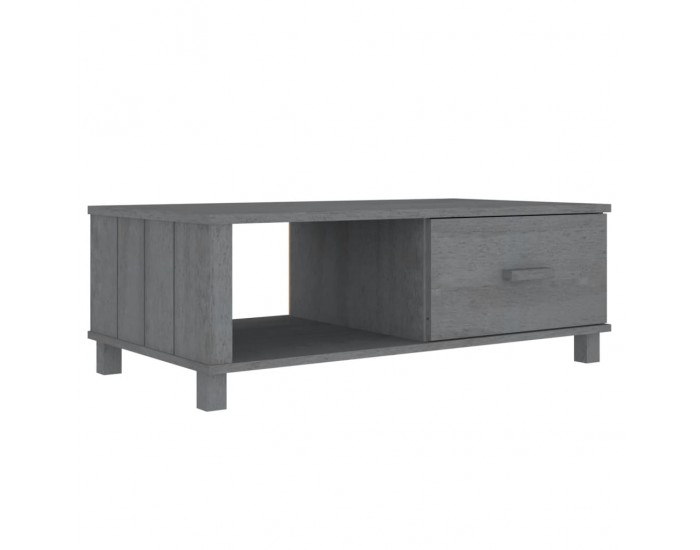 Sonata H Кафе маса HAMAR тъмносива 100x55x35 см борово дърво масив