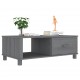 Sonata H Кафе маса HAMAR тъмносива 100x55x35 см борово дърво масив