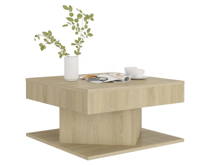 Sonata H Маса за кафе, дъб сонома, 57x57x30 см, инженерно дърво