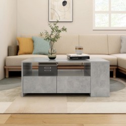 Sonata H Маса за кафе, бетонно сива, 102x55x42 см, инженерно дърво - Măsuțe de living