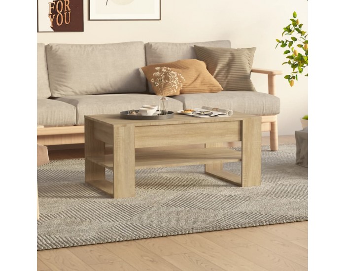 Sonata H Кафе маса, дъб сонома, 102x55x45 см, инженерно дърво