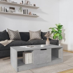 Sonata H Маса за кафе, бетонно сива, 102x50x36 см, инженерно дърво - Măsuțe de living