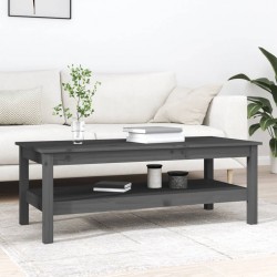 Sonata H Кафе маса, сива, 110x50x40 см, борово дърво масив - Măsuțe de living