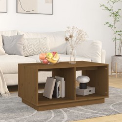 Sonata H Кафе маса, меденокафява, 80x50x40 см, бор дърво масив - Măsuțe de living