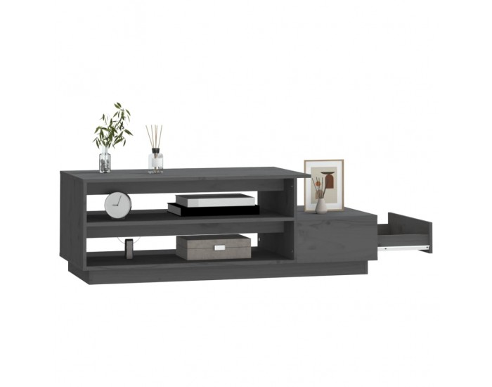 Sonata H Кафе маса, сива, 120x50x40,5 см, борово дърво масив