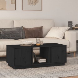 Sonata H Кафе маса, черно, 110x50x40 см, бор масив - Măsuțe de living