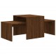 Sonata H Комплект маси за кафе кафяв дъб 100x48x40 см инженерно дърво
