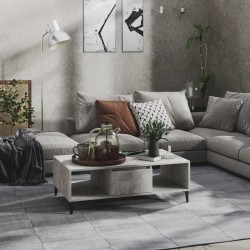 Sonata H Маса за кафе, бетонно сива, 103,5x60x35 см, инженерно дърво - Măsuțe de living