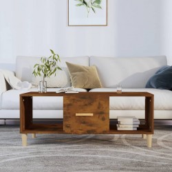 Sonata H Кафе маса, опушен дъб, 102x50x40 см, инженерно дърво - Măsuțe de living