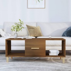 Sonata H Кафе маса, кафяв дъб, 102x50x40 см, инженерно дърво - Mese
