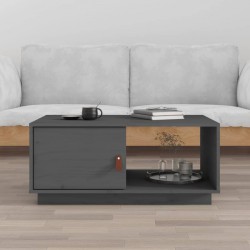 Sonata H Кафе маса, сива, 80x50x35,5 см, борово дърво масив - Măsuțe de living