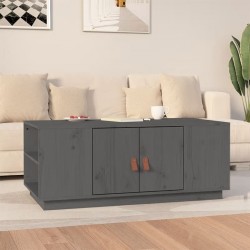 Sonata H Кафе маса, сива, 100x50x41 см, борово дърво масив - Măsuțe de living
