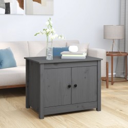 Sonata H Кафе маса, Сиво, 71x49x55 см, борово дърво масив - Măsuțe de living
