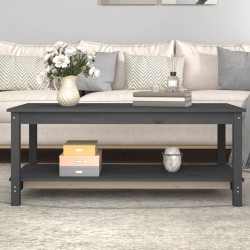Sonata H Кафе маса, сива, 110x55x45 см, борово дърво масив - Măsuțe de living