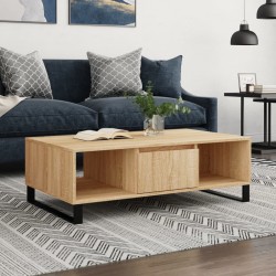 Sonata H Кафе маса, дъб сонома, 104x60x35 см, инженерно дърво - Măsuțe de living