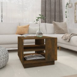 Sonata H Кафе маса, опушен дъб, 55x55x43 см, инженерно дърво - Măsuțe de living
