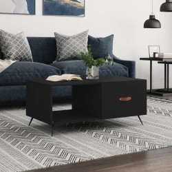 Sonata H Маса за кафе, черна, 90x50x40 см, инженерно дърво - Măsuțe de living