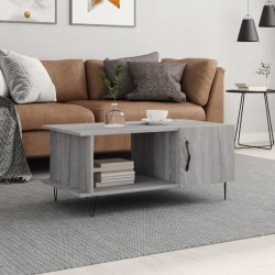 Sonata H Кафе маса, сив сонома, 90x50x40 см, инженерно дърво - Măsuțe de living