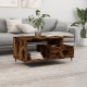 Sonata H Кафе маса, опушен дъб, 90x49x45 см, инженерно дърво