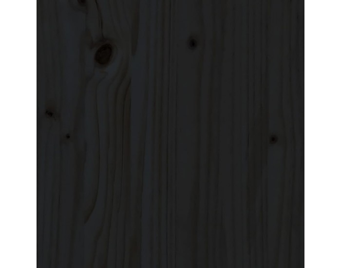 Sonata H Кафе маса, черна, 80x55x40,5 см, борово дърво масив