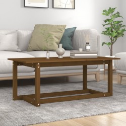 Sonata H Кафе маса, меденокафява, 110x55x45 см, борово дърво масив - Măsuțe de living