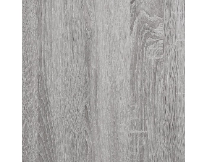 Sonata H Кафе маса, сив сонома, 80x80x45 см, инженерно дърво и желязо
