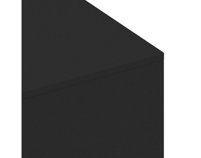 Sonata H Кафе маса, черна, 100x49,5x31 см, инженерно дърво