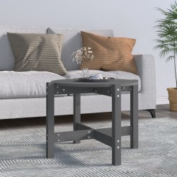 Sonata H Кафе маса, сива, Ø 62,5x45 см, борово дърво масив - Măsuțe de living
