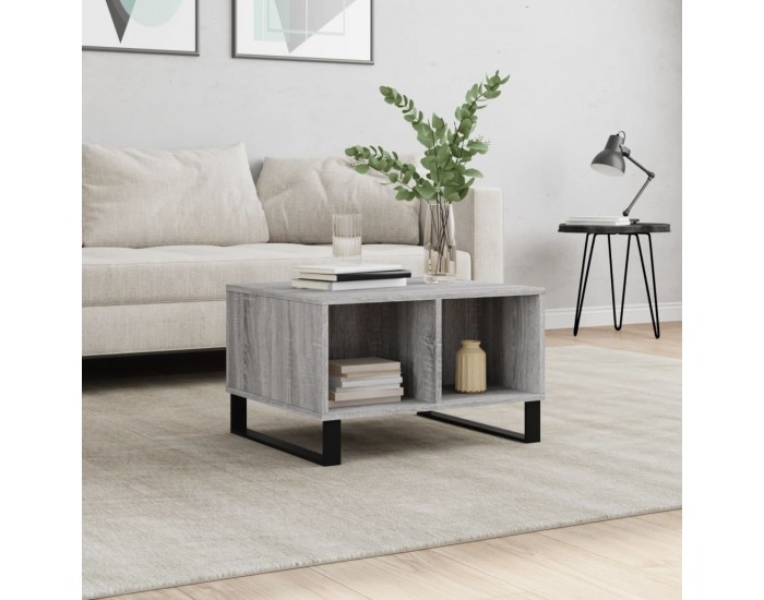 Sonata H Кафе маса, сив сонома, 60x50x36,5 см, инженерно дърво
