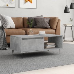 Sonata H Маса за кафе, бетонно сива, 90x50x36,5 см, инженерно дърво - Măsuțe de living