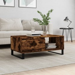 Sonata H Кафе маса, опушен дъб, 90x50x36,5 см, инженерно дърво - Măsuțe de living