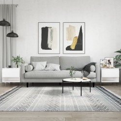 Sonata H Маси за кафе, 2 бр, бели, 50x46x50 см, инженерно дърво - Măsuțe de living
