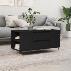Sonata H Кафе маса, черна, 102x44,5x50 см, инженерно дърво - Măsuțe de living