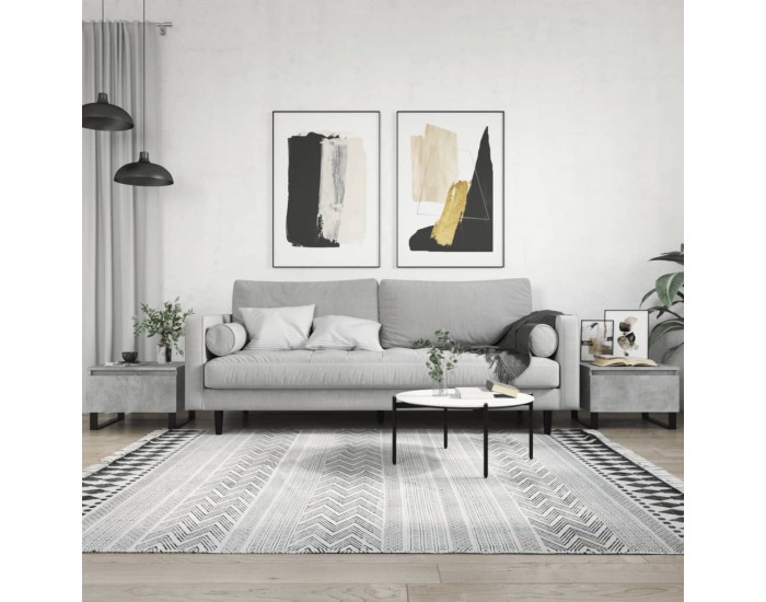 Sonata H Кафе маси, 2 бр, бетонно сиво, 50x46x35 см, инженерно дърво