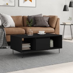 Sonata H Кафе маса, черна, 90x50x36,5 см, инженерно дърво - Măsuțe de living