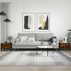 Sonata H Холни маси, 2 бр, опушен дъб, 50x46x35 см, инженерно дърво - Măsuțe de living