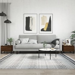 Sonata H Холни маси, 2 бр, Кафяв дъб, 50x46x35 см, инженерно дърво - Măsuțe de living