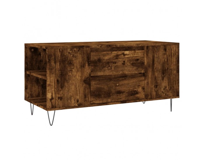 Sonata H Кафе маса, опушен дъб, 102x44,5x50 см, инженерно дърво