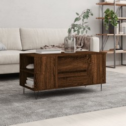 Sonata H Кафе маса, кафяв дъб, 102x44,5x50 см, инженерно дърво - Mese