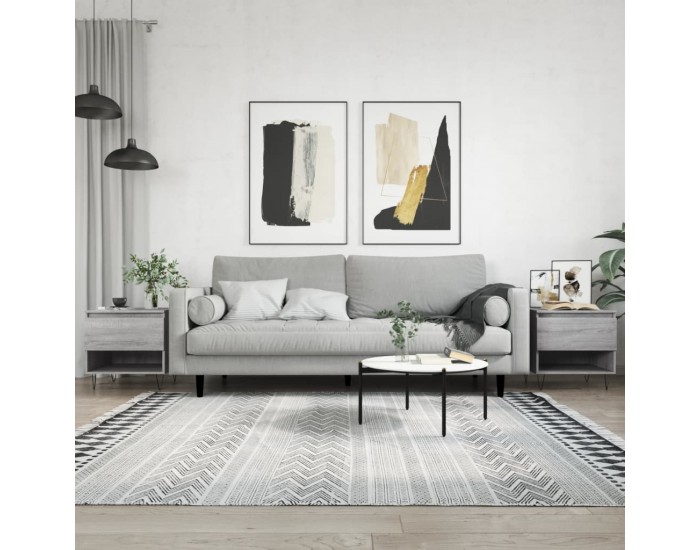 Sonata H Кафе маси, 2 бр, сив сонома, 50x46x50 см, инженерно дърво