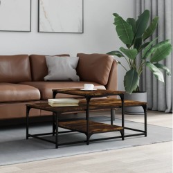 Sonata H Кафе маса, опушен дъб, 102x60x45 см, инженерно дърво - Măsuțe de living