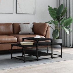 Sonata H Маса за кафе, черна, 102x60x45 см, инженерно дърво - Măsuțe de living