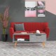 Sonata H Маса за кафе, бетонно сива, 100x49,5x43 см, инженерно дърво