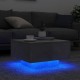 Sonata H Маса за кафе с LED осветление, бетонно сив, 55x55x31 см